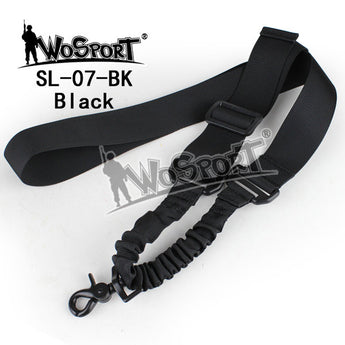 Cinghia Wosport Tactical 1-Point Bungee Sling — Nero-Wosport-