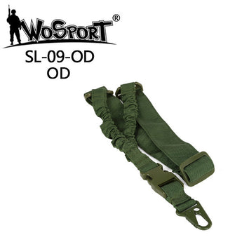 Cinghia Wosport 1-Point Bungee Sling — Verde OD-Wosport-