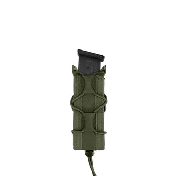 WAS Single Quick Mag Pouch for 9 mm Pistol Magazine - Green-Warrior Assault Systems-