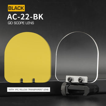 Flip-up QD Scope Lens / Sight Shield Protector - Black-Wosport-