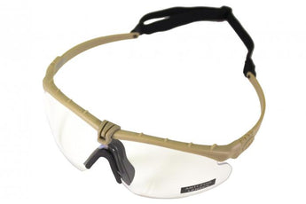 Occhiali balistici Nuprol Battle Pro's — Tan/Trasparente-Nuprol-