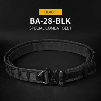 Cinturone Wosport Special Ops Shooting Belt MOLLE — Black-Wosport-