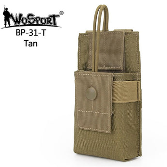 Tasca radio Wosport Small Radio Pouch MOLLE — Tan-Wosport-