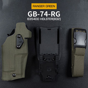 WST Holster 6354 DO for Glock 17 with X300 Flashlight - Ranger Green-Wosport-