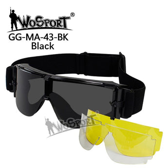 ATF X800 Goggles - Black-Wosport-