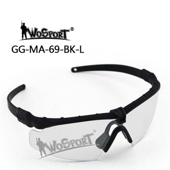 Occhiali balistici Wosport MA-69 — Black/Clear-Wosport-