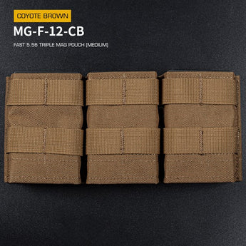 FAST Type Triple 5.56 Magazine Pouch (Medium) - Coyote-Wosport-