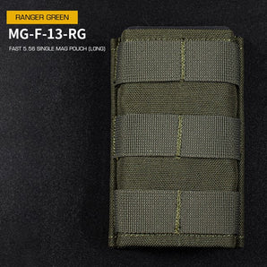 Tasca portacaricatori Wosport FAST Single 5.56 Long — Ranger Green-Wosport-
