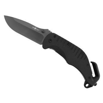 Coltello pieghevole ESP Folding Knife Rescue Fine Edge — Nero-ESP-