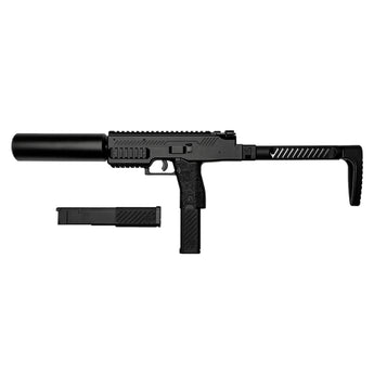 Mitraglietta softair VORSK VMP-1X GBB con silenziatore — Nero-VORSK-