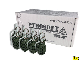 8x Airsoft hand grenade Pyro-F1M-PYROSOFT-