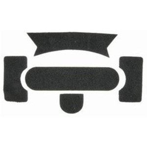 Pannelli adesivi VELCRO FMA per elmetto Ballistic — Nero-FMA-