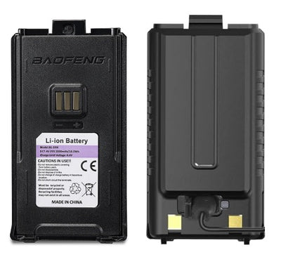 Rechargeable Li-Ion battery for Baofeng UV-5RM, 2500 mAh, USB-C-BAOFENG-