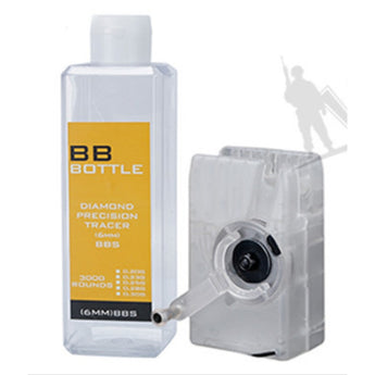 WST Lever Bottle Speedloader, 500 plus 2500 BBs - Transparent (bright)-Wosport-