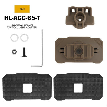 Accessori elmetto Wosport Universal Light Adapter Velcro — Tan-Wosport-