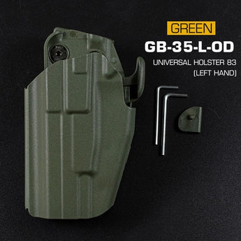 Fondina Wosport GB35 universale sinistra full size — Verde OD-Wosport-