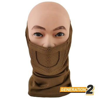 Protezione viso CYGNUS ARMORY Face Warrior Neck Gaiter Gen2 — Coyote-CYGNUS ARMORY-