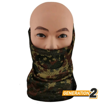 Protezione viso CYGNUS ARMORY Face Warrior Neck Gaiter Gen2 — Flecktarn-CYGNUS ARMORY-