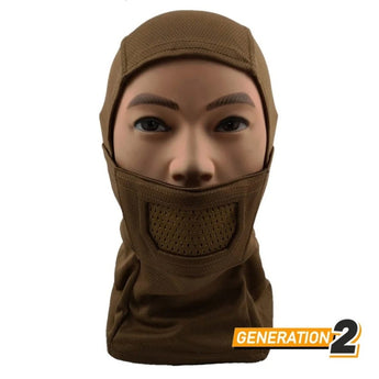 Passamontagna integrale CYGNUS ARMORY Fullface Warrior Gen2 — Coyote-CYGNUS ARMORY-