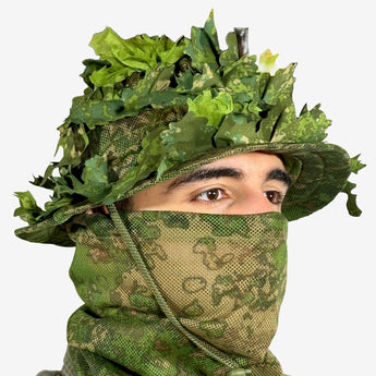 KMCS Boonie Hat with Next Gen 3D leafs - Green-Kicking Mustang-