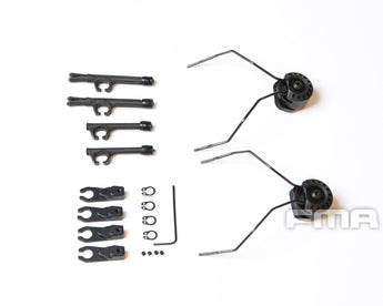 FMA Headphone Universal Modular FARA OTH Attach ARC Rail Kit - Black-FMA-
