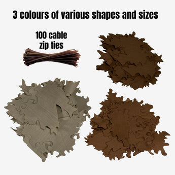 Foglie mimetiche Kicking Mustang KMCS Ghillie Leafs — Dark Colours-Kicking Mustang-
