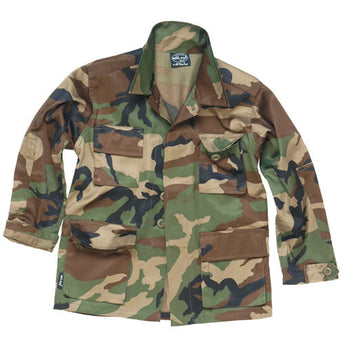 Camicia BDU Miltec U.S. Field Shirt bambino woodland — Woodland