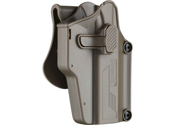 AMOMAX Universal Pistol Holster Per-Fit(TM), Right Hand - Tan-AMOMAX-