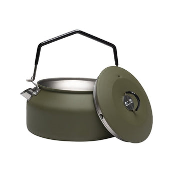 Bollitore Miltec in acciaio inox con coperchio 1000 ml — Verde
