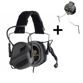 EARMOR M32 PLUS Electronic Tactical Headset, Headband / Helmet Mount - Black-EARMOR-