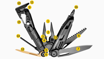 Leatherman multitool MUT BLACK - Black-LEATHERMAN-