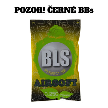 BLS BIO pellets 0,25g, 4000 BBs - Black-BLS-