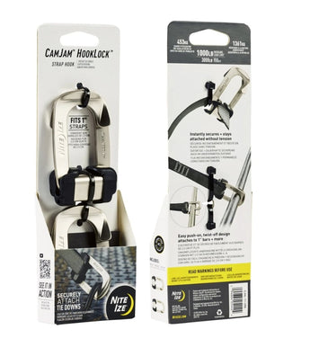 NITE IZE CamJam(TM) HookLock(TM) Strap Hook (2-Pack) - Silver-NITE IZE-