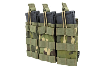 Tasca portacaricatori SATAC Open MOLLE per 3 caricatori M4/AR15 — Multicam Tropic