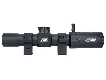 LPVO Strike Systems LMTS-02 1-6x28 con attacco 30 mm — Nero