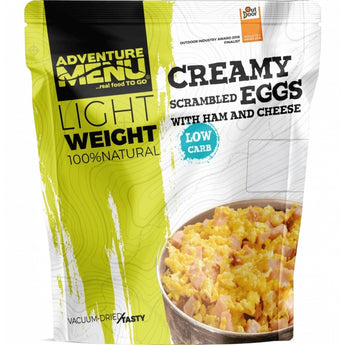 AM Lightweight Creamy Scrambled Eggs with Ham and Cheese (405 g)-Adventure Menu-