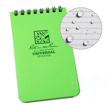 Taccuino impermeabile Rite in the Rain Pocket Notebook — Fluorescent Green