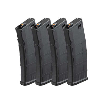 Set 4 Caricatori M4 Poly Mag 220 bbs Nero-POSEIDON-