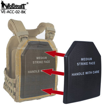 WST Light Tactical Vest Dummy Ballistic SAPI Plate - plastic-Wosport-