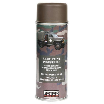 Vernice spray mimetica FOSCO Army Camouflage Paint Olive 400 ml-FOSCO-