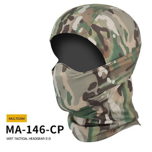 Copricapo Wosport WST Balaclava 2.0 con maschera in silicone — Multicam-Wosport-
