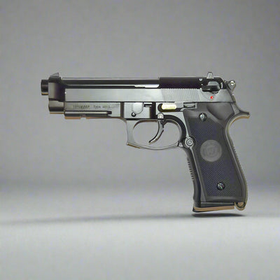 WE GBB Pistol M9A1 and Displey Case - Black-WE-