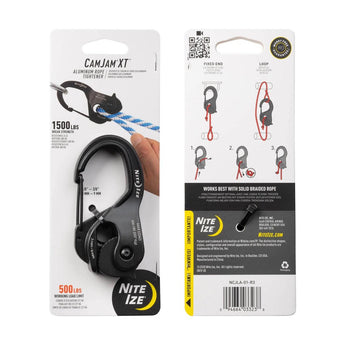 CamJam XT(TM) Aluminum Rope Tightener, black - large-NITE IZE-