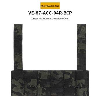 Chest rig Wosport Expansion Panel MOLLE — MultiCam Black-Wosport-
