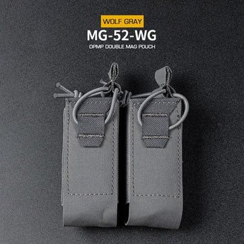 Tasca portacaricatori Wosport DPMP Double 9mm — Grey-Wosport-