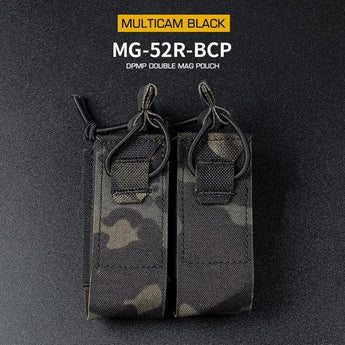 Tasca portacaricatori Wosport DPMP Double 9mm — MC Black-Wosport-