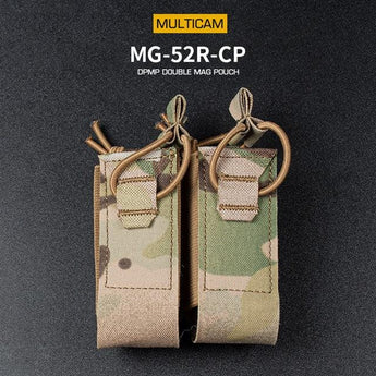 Tasca portacaricatori Wosport DPMP Double 9mm — Multicam-Wosport-