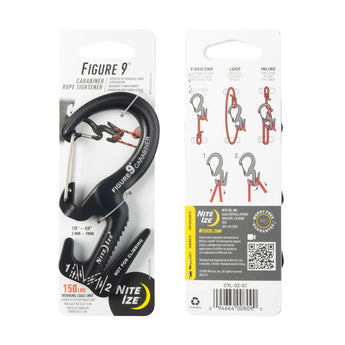 FIGURE 9 CARABINER ROPE TIGHTENER in metal color - large L-NITE IZE-