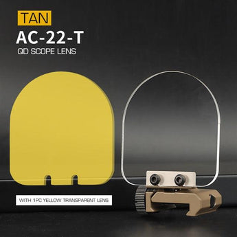 Flip-up QD Scope Lens / Sight Shield Protector - TAN-Wosport-