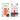 GEAR TIE REUSABLE RUBBER TWIST TIE(TM) (2pcs), Orange - length 6"-NITE IZE-
